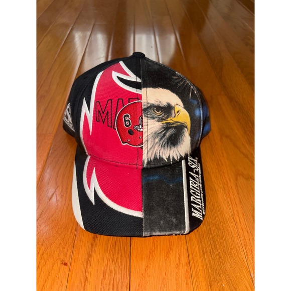Supreme x MM6 Maison Margiela Other - Supreme MM6 Maison Margiela Split 6-Panel Hat Black SS24 Eagle Cap
